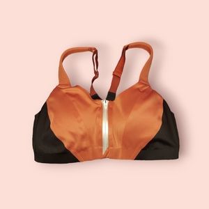 Victoria Secret Knockout Front Clasp/Zip Extra Support 34D Brass Orange